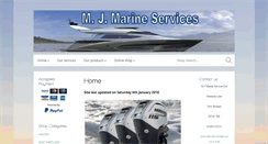 Desktop Screenshot of mjmarine.co.uk