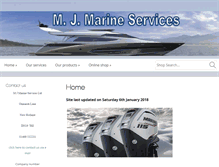 Tablet Screenshot of mjmarine.co.uk